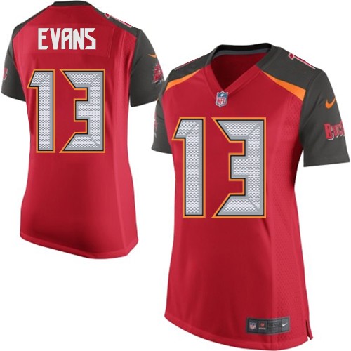 Women's Limited Mike Evans Nike Jersey Red Home - #13 NFL Tampa Bay Buccaneers